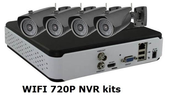 De draadloze Camera 720P WIFI NVR van 1.0MP IR Waterproof Bullet IP voor Familie/Winkel