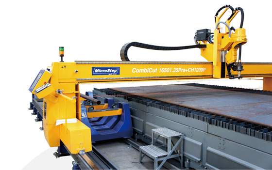 De gele CNC Combicut 3D Machine van Beveling van het Schuine randplasma voor Auto-industrie